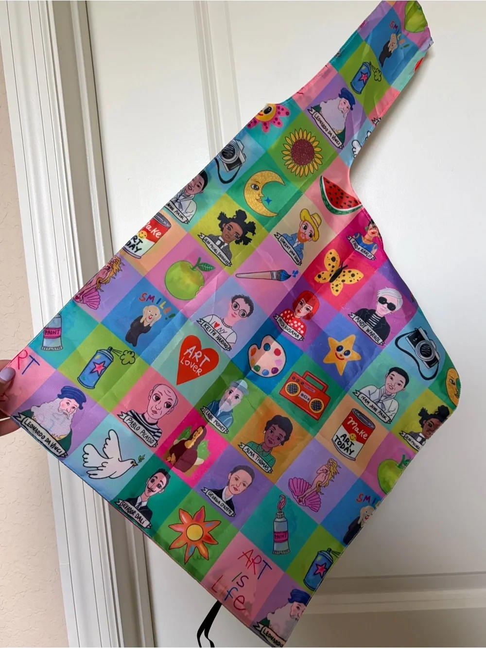 Multicolored Art Foldable Tote Bag